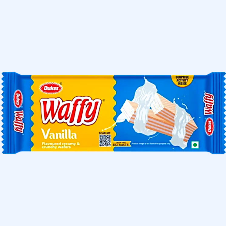 Dukes Waffy Vanilla Flavoured Wafers, 55 g