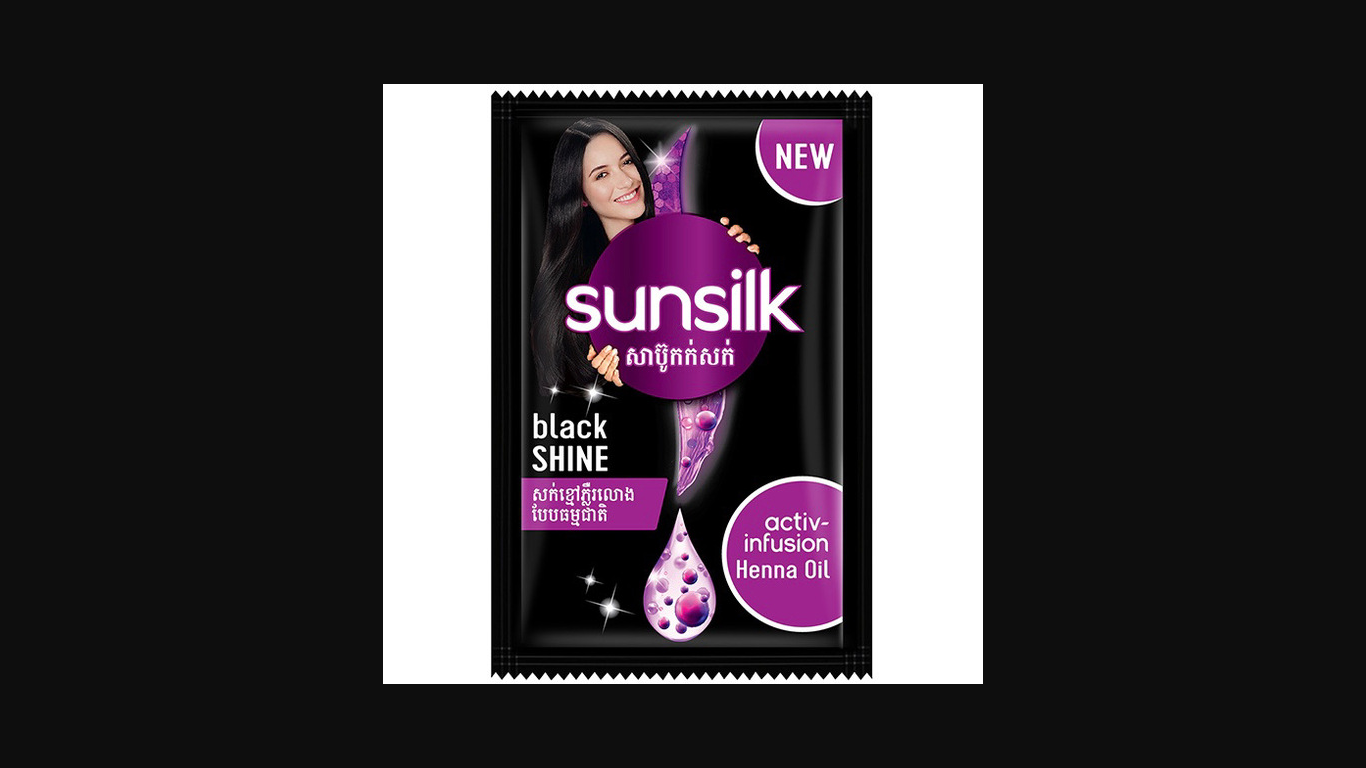 Sunsilk Radiant Black Shine Shampoo, 6.5 ml