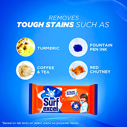 Surf Excel Detergent Bar, 150 g