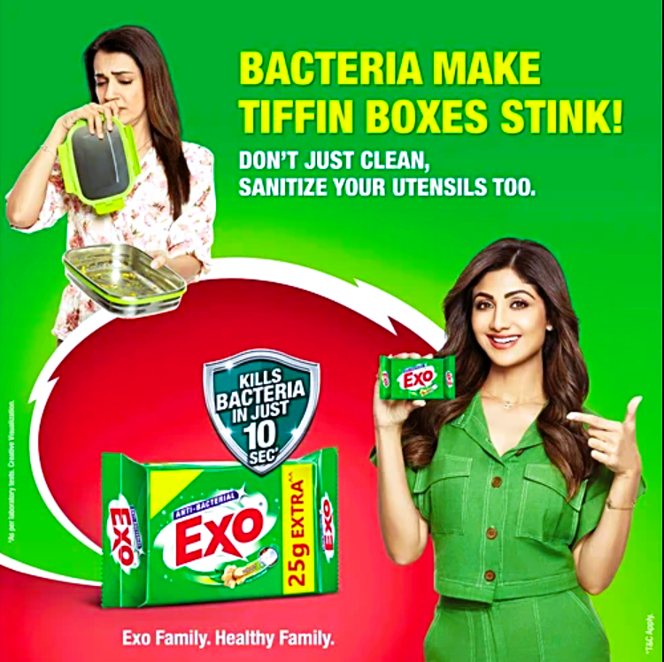 Exo Anti-Bacterial Dishwash Bar - Ginger Twist, 480 g (4 pcs)