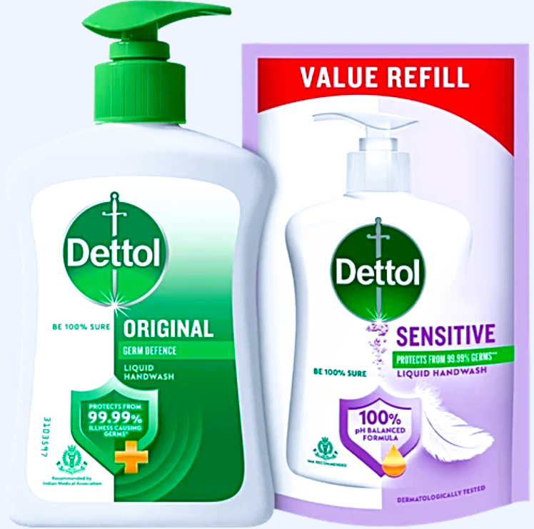 Dettol Original Liquid Handwash 200ml with Liquid Handwash Refill 175ml