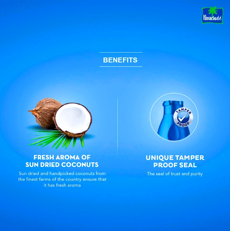 Parachute 100% Pure Coconut Oil, 200 ml Bottle