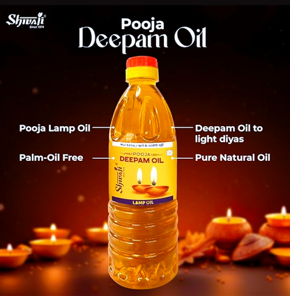 Shivaji Deepam Oil Goodness of Til Oil (Sesame Oil). Best for Pooja Use (450 ml)