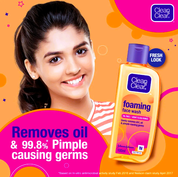 Clean & Clear Foaming Face Wash - Oil-Free, 100 ml