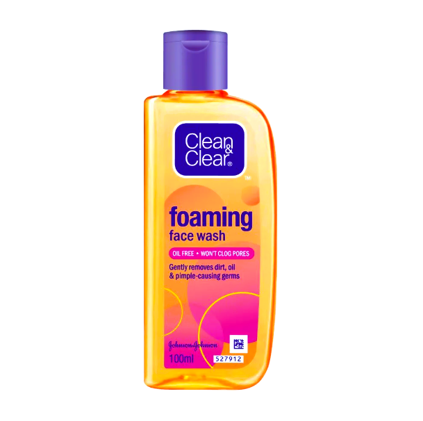 Clean & Clear Foaming Face Wash - Oil-Free, 100 ml