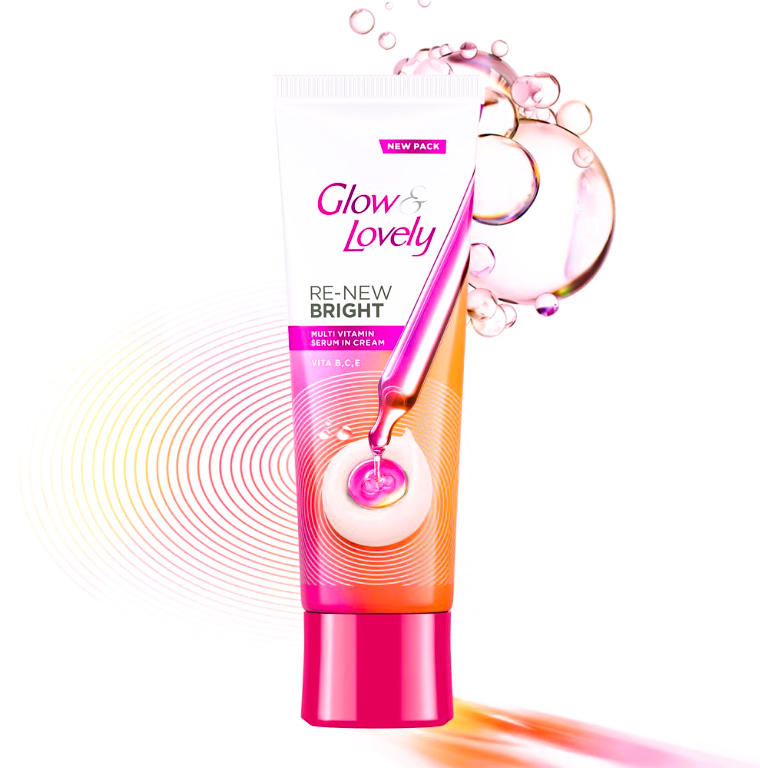 Glow & Lovely Re-New Bright Multivitamin Serum In Cream, 25 g