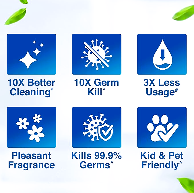 Lizol Disinfectant Surface & Floor Cleaner Liquid - Floral, 625 ml Bottle
