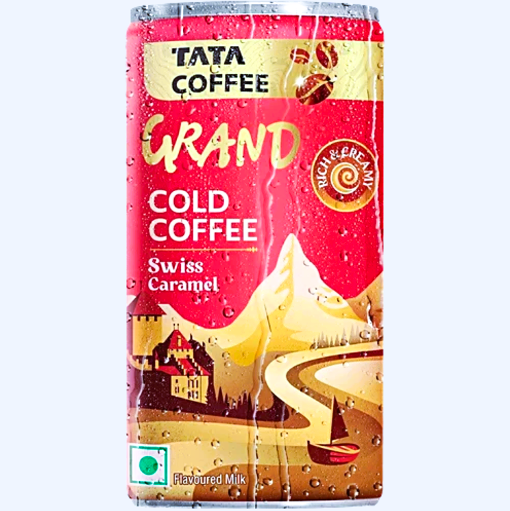 Tata Coffee Grand Swiss Caramel Cold Coffee, 180 ml