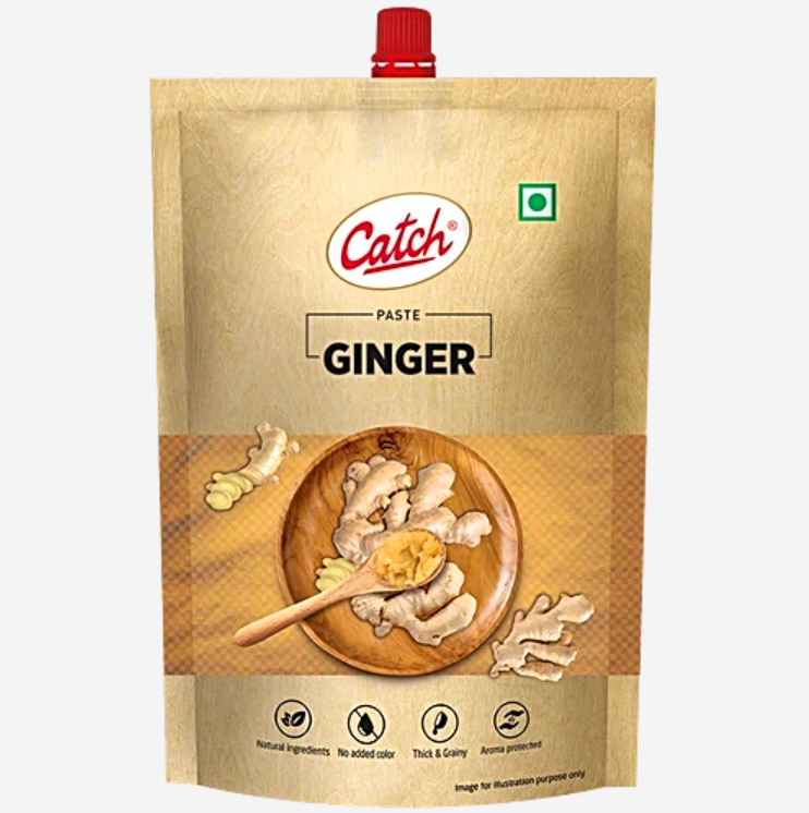 Catch Ginger Paste - Thick & Grainy Texture, 100 g Pouch