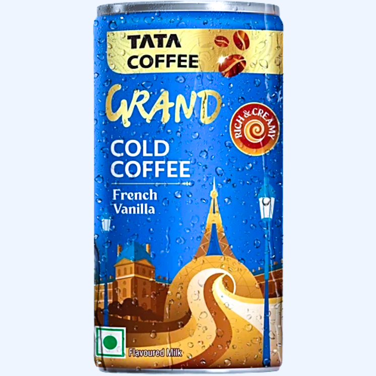 Tata Coffee Grand French Vanilla Cold Coffee, 180 ml