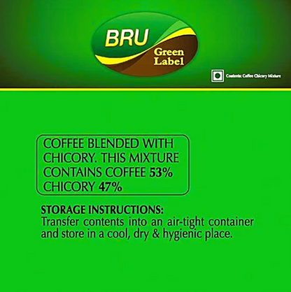 BRU Filter Coffee - Green Label, 500 g