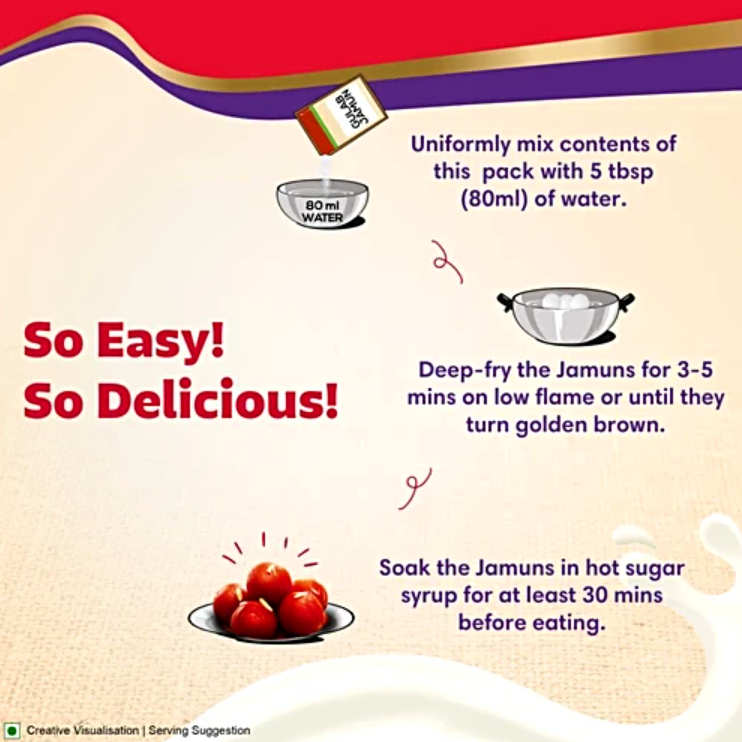 Aashirvaad Instant Mix Gulab Jamun 175 g