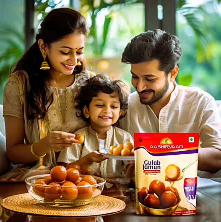 Aashirvaad Instant Mix Gulab Jamun 175 g