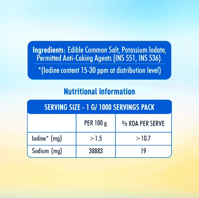 Annapurna Premium Iodised Sea Salt 1 kg