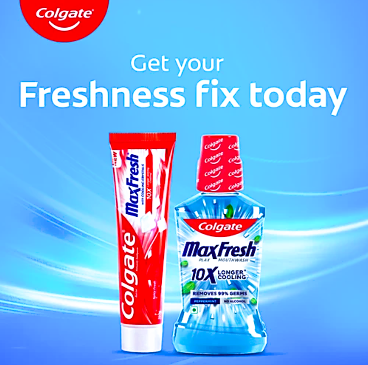 Colgate MaxFresh Toothpaste, Red Gel Tooth Paste with Menthol for Super Fresh Breath, 81g (Spicy Fresh)