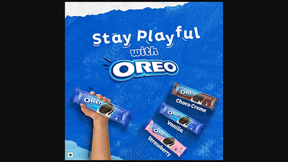 Cadbury Oreo Original Vanilla Flavoured Chocolatey Sandwich Biscuits, 41.75 g