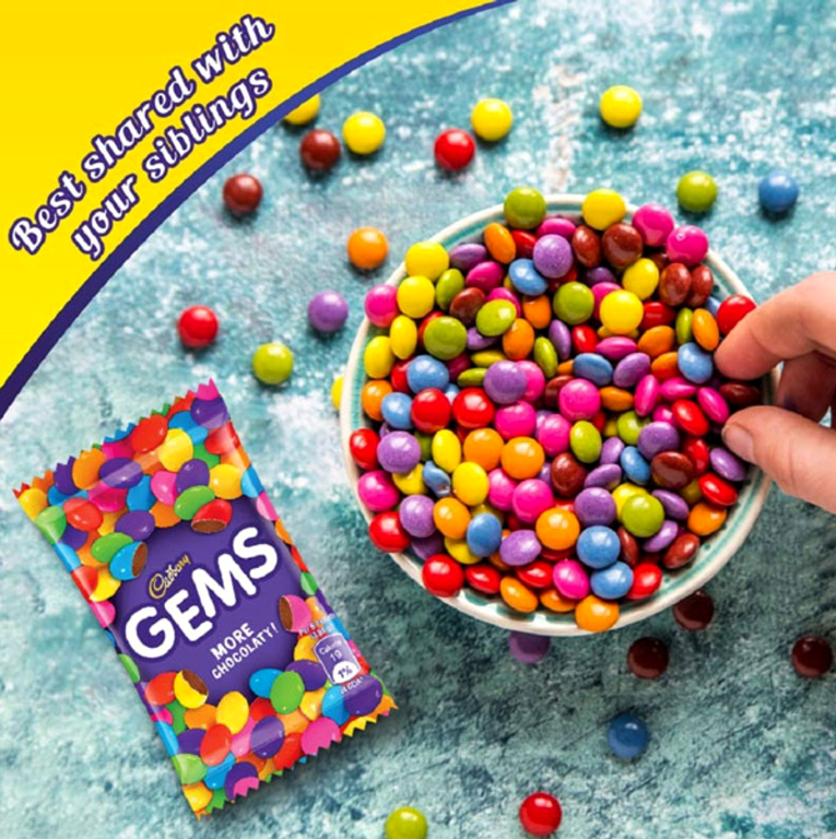Cadbury Gems Chocolate 7.1 g Pouch