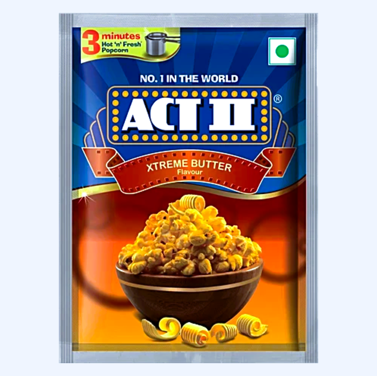 ACT II Xtreme Butter Flavour Instant Popcorn, 70 g