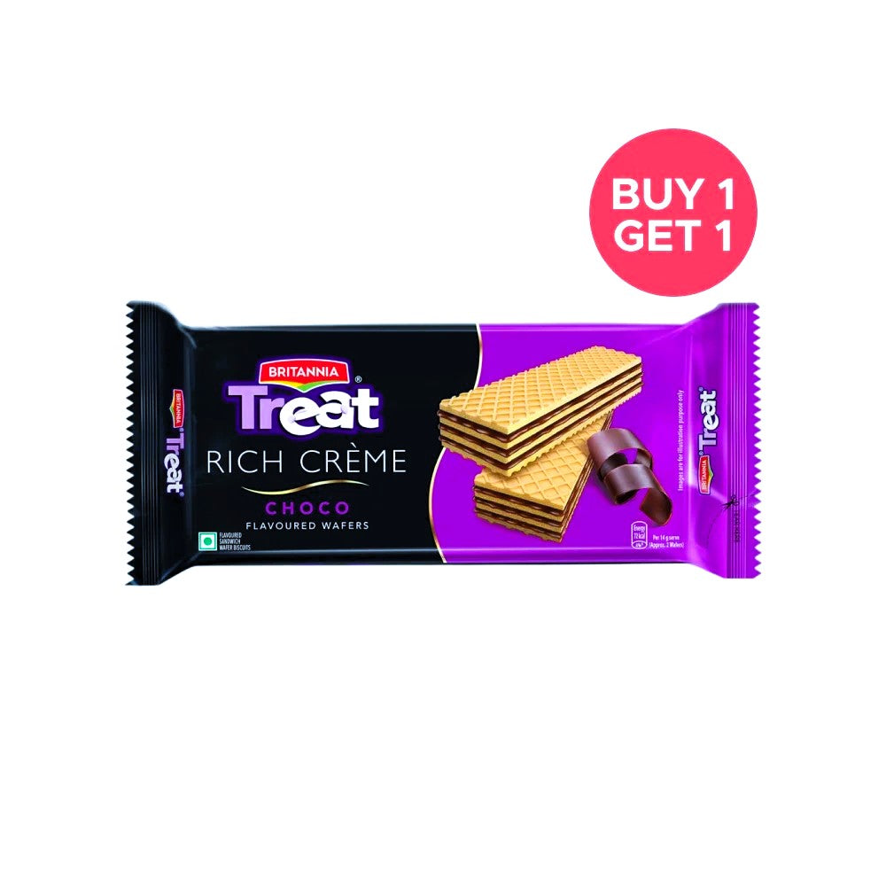 Britannia Treat Rich Creme Choco Flavoured Wafers, 55 g