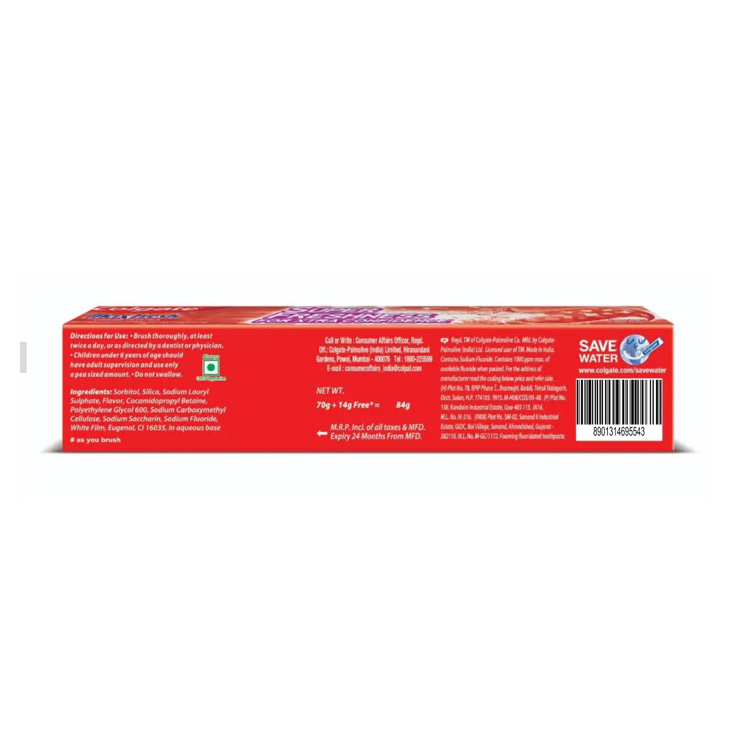 Colgate MaxFresh Toothpaste, Red Gel Tooth Paste with Menthol for Super Fresh Breath, 81g (Spicy Fresh)