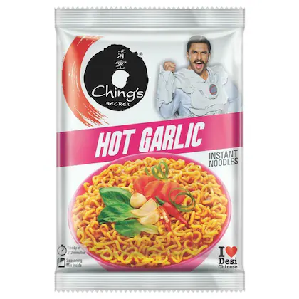 Ching's Secret Hot Garlic Instant Noodles, 60 g