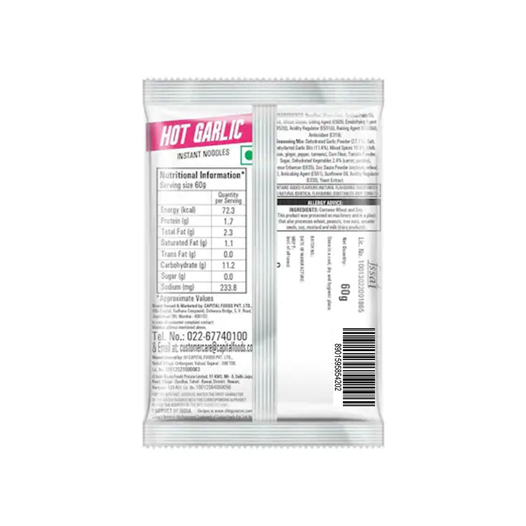 Ching's Secret Hot Garlic Instant Noodles, 60 g