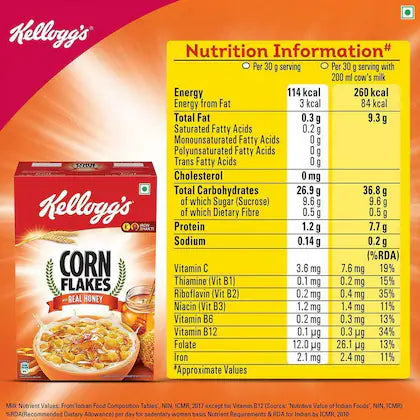 Kellogg's Corn Flakes - With Real Honey, 300 g