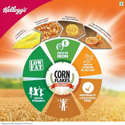 Kellogg's Corn Flakes - With Real Honey, 300 g