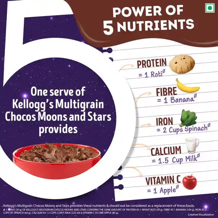 Kellogg's Multi Grain Chocos - Moons & Stars, 20 g