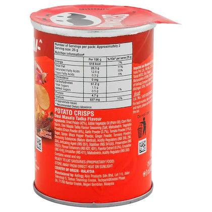 Pringles Desi Masala Tadka Flavour Potato Crisps, 40 g