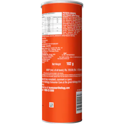 Pringles Desi Masala Tadka Potato Crisps, 102 g