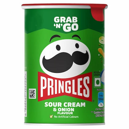 Pringles Sour Cream & Onion Flavour Potato Chips, 40 g