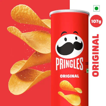 Pringles Original Potato Crisps, 107 g