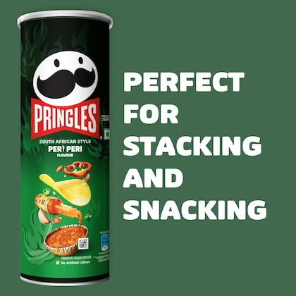 Pringles South African Style Peri Peri Potato Crisps, 102 g