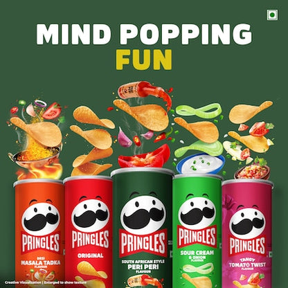 Pringles South African Style Peri Peri Potato Crisps, 102 g