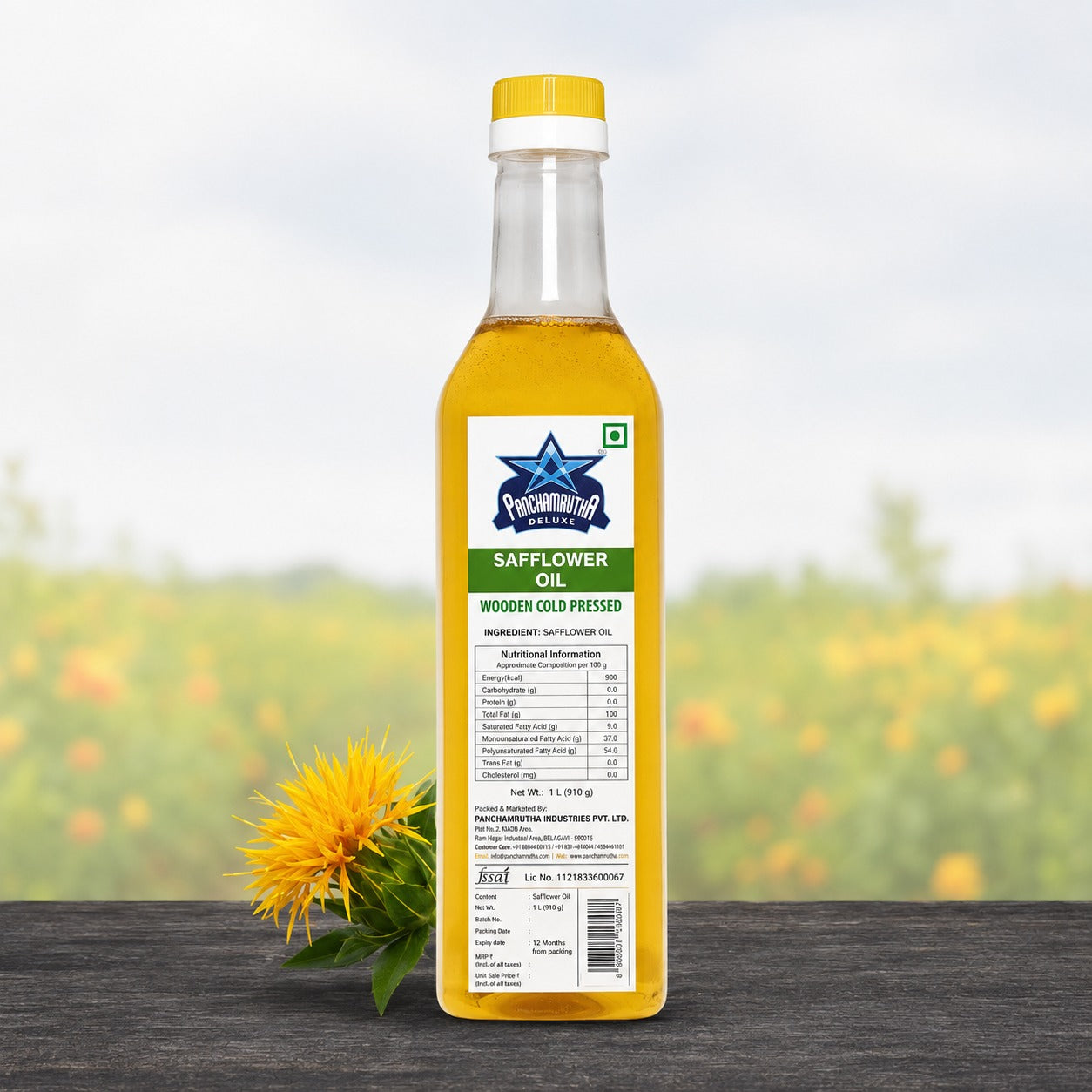 SAFFLOWER OIL ಕುಸುಬಿ ಎಣ್ಣೆ COLD PRESSED, PANCHAMRUTHA DELUXE