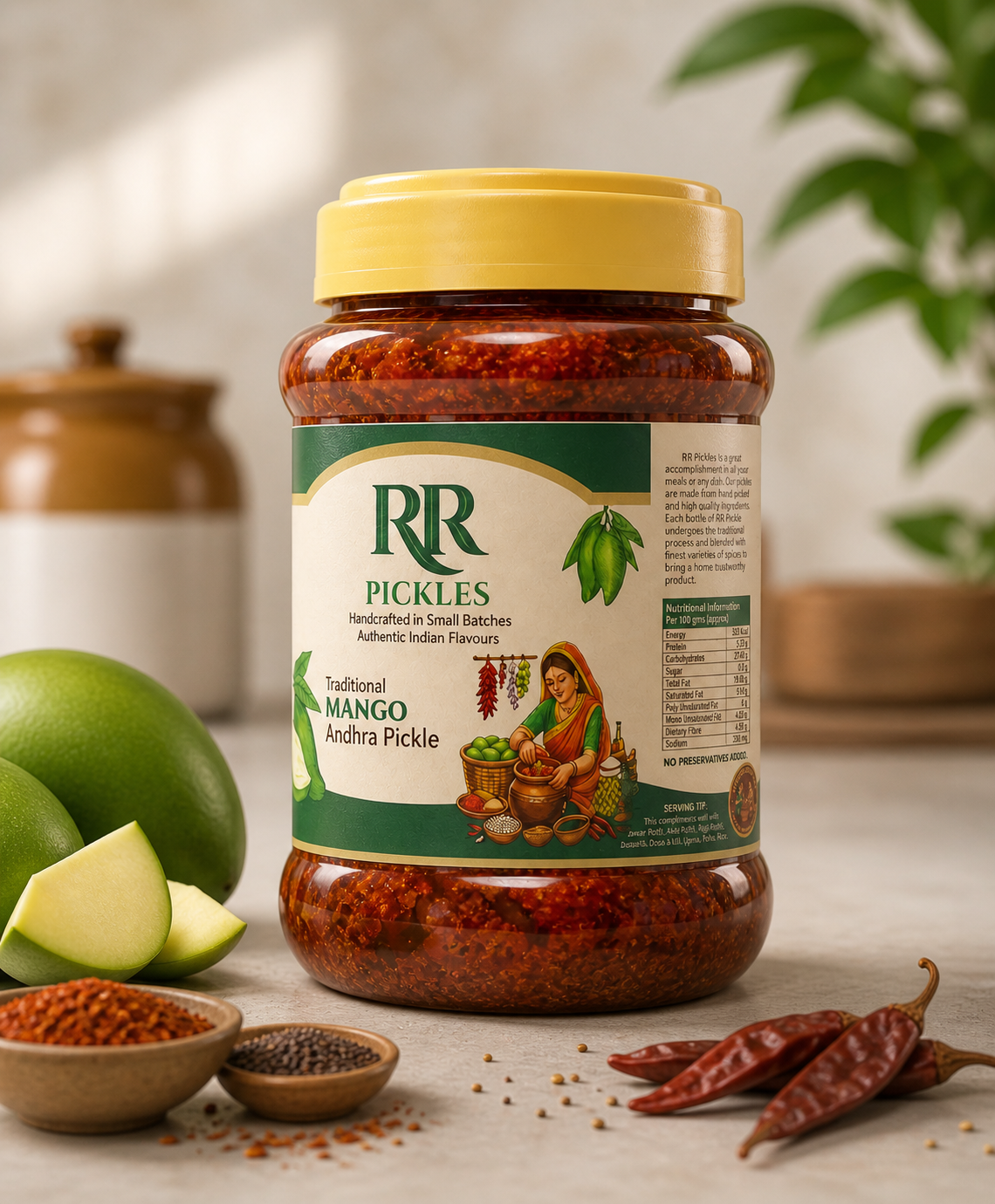 RR Traditional Mango Andhra Pickle 500g