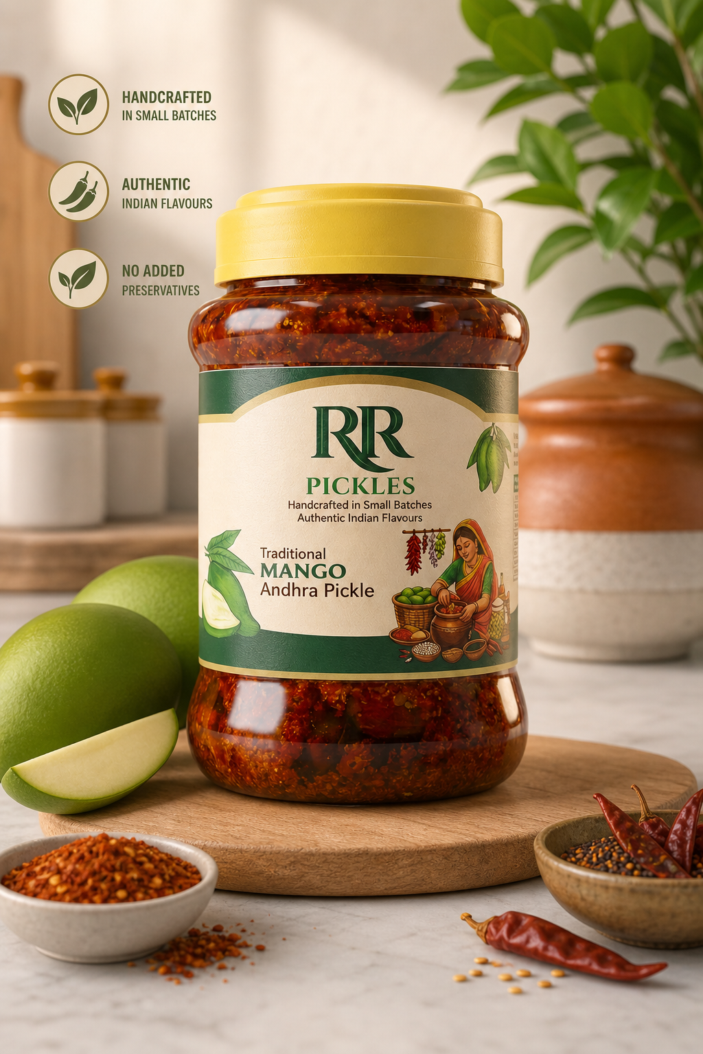 RR Traditional Mango Andhra Pickle 500g