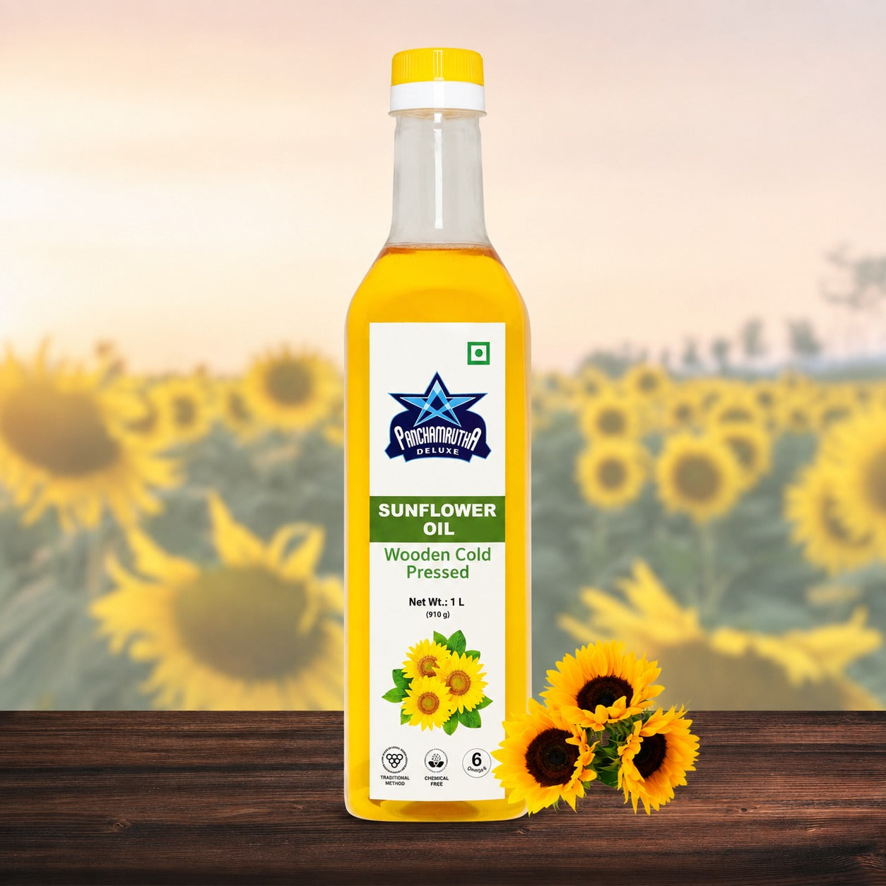 SUNFLOWER OIL ಸೂರ್ಯಪಾನ ಎಣ್ಣೆ COLD PRESSED,  PANCHAMRUTHA DELUXE