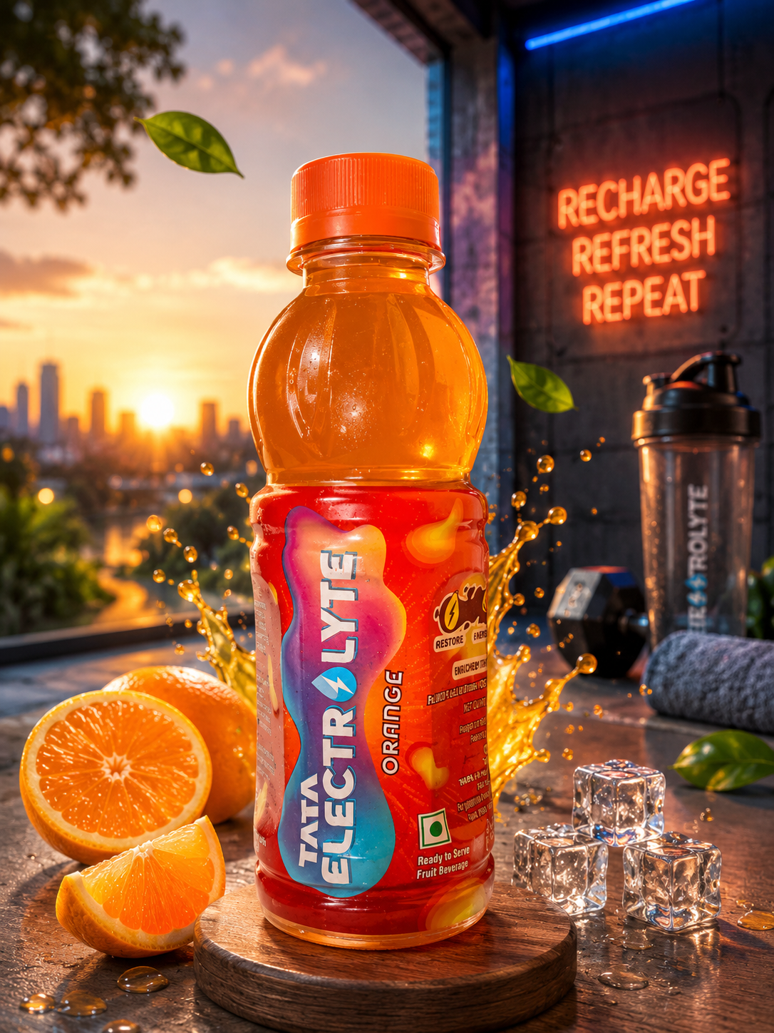 Tata Electrolyte Orange 200 ml Pet