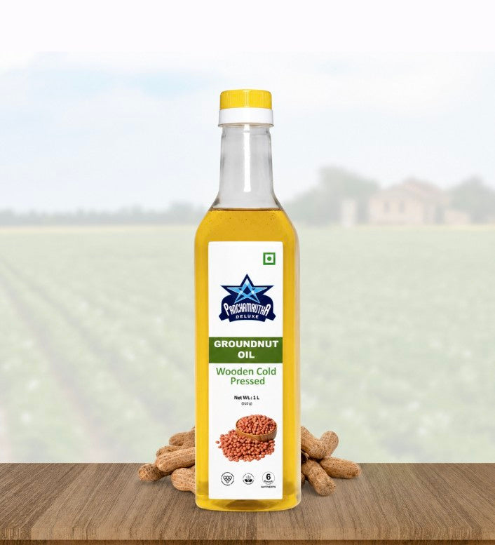 GROUNDNUT OIL  ಶೇಂಗಾ ಎಣ್ಣೆ COLD PRESSED, PANCHAMRUTHA DELUXE