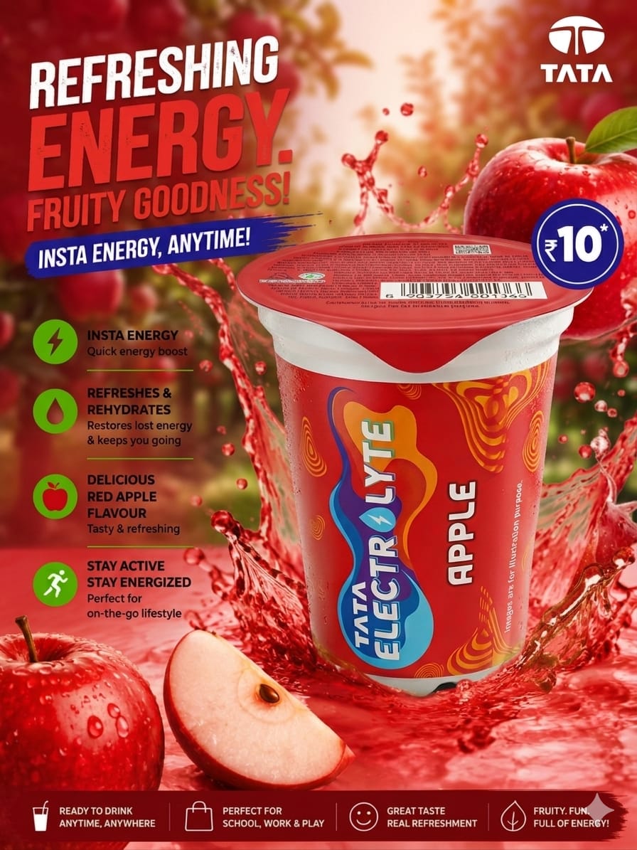 Tata Electrolyte Apple Drink 180 ml