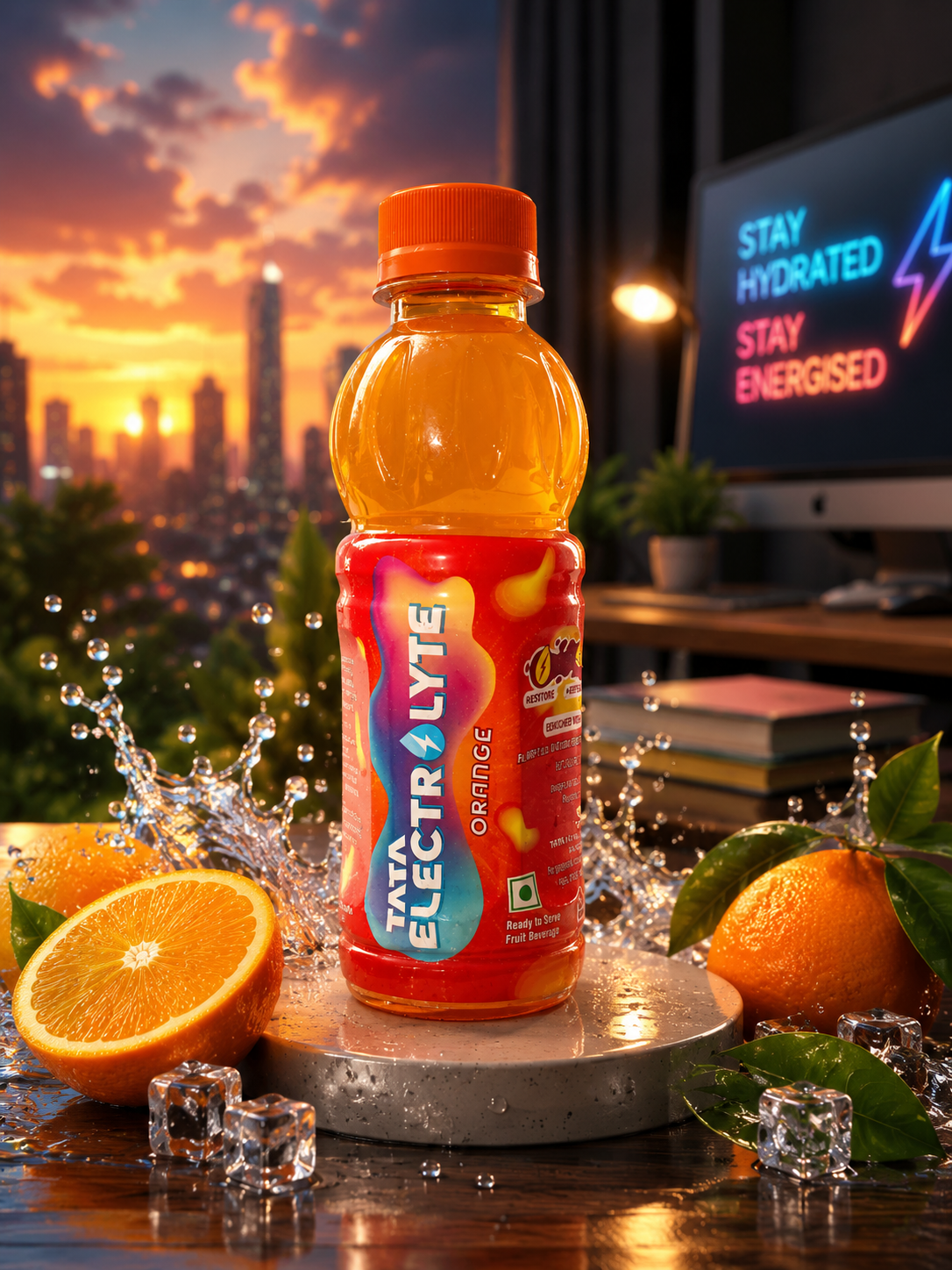 Tata Electrolyte Orange 200 ml Pet