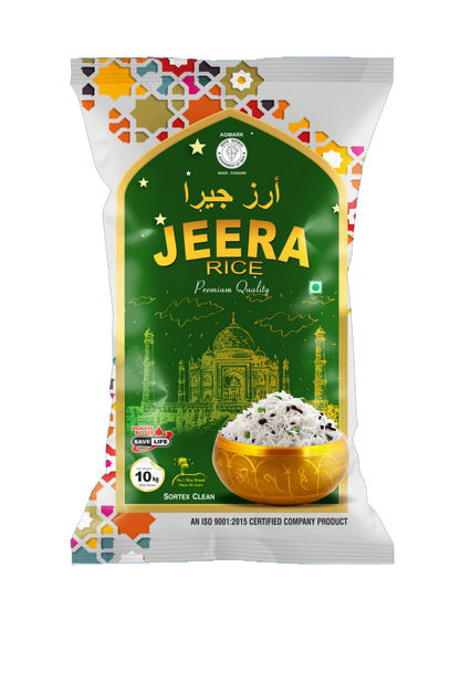 STEAM JEERA RICE ಸ್ಟೀಮ್ ಜೀರಾ ರೈಸ್ , TAJMAHAL +F(FORTIFIED WITH 9 ADDED VITAMINS & MINERALS)